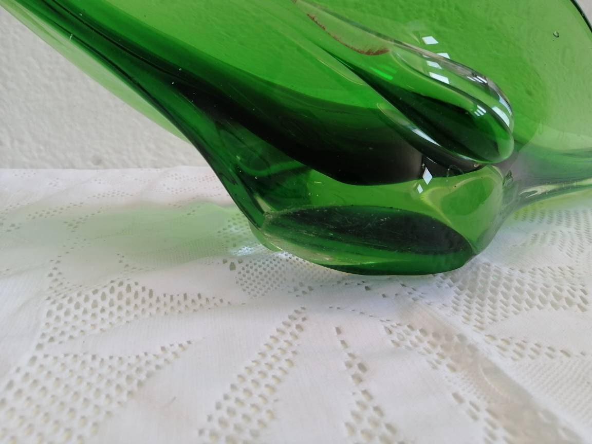Centrotavola, Vetro di Murano, Lavorato a Mano, Anni '50, Design Vintage, Buone Condizioni, Arte del Vetro