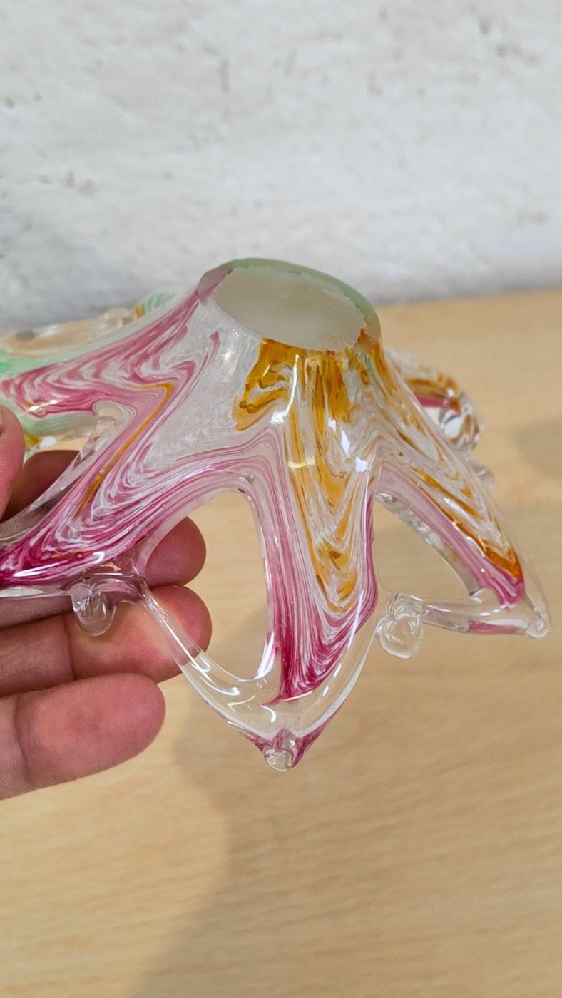 Centro Tavola Floreale in Vetro di Murano Made in Italy
