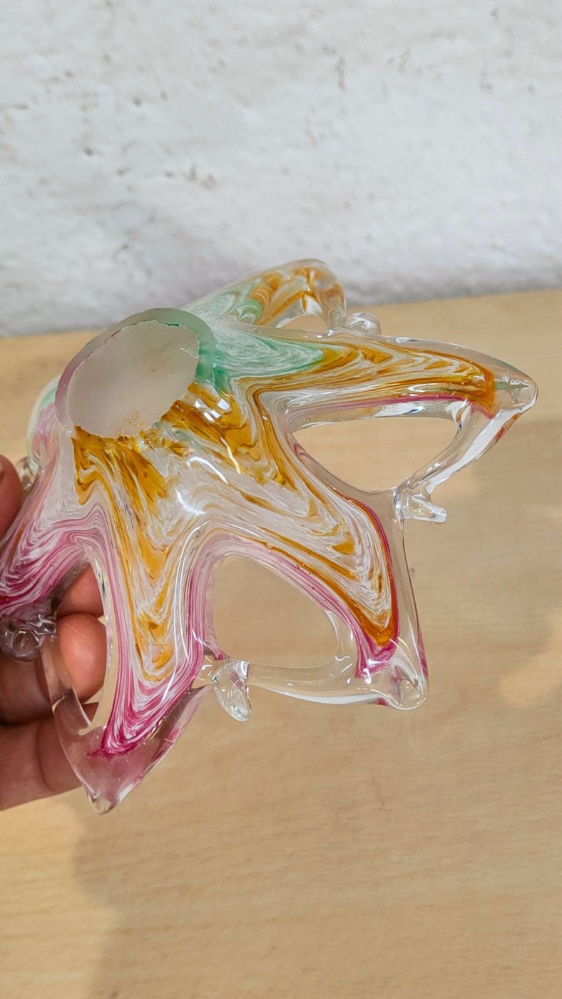 Centro Tavola Floreale in Vetro di Murano Made in Italy