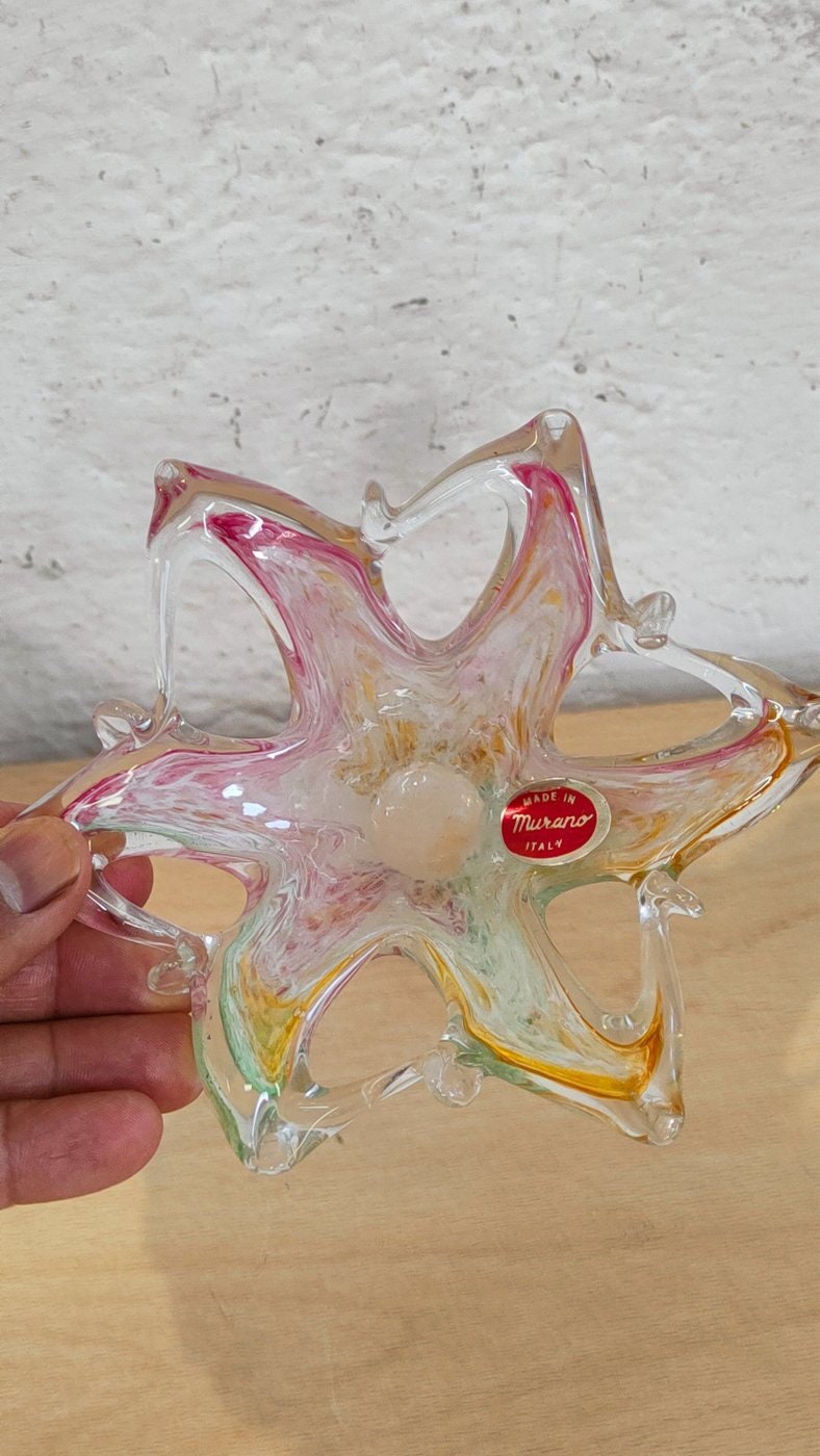 Centro Tavola Floreale in Vetro di Murano Made in Italy