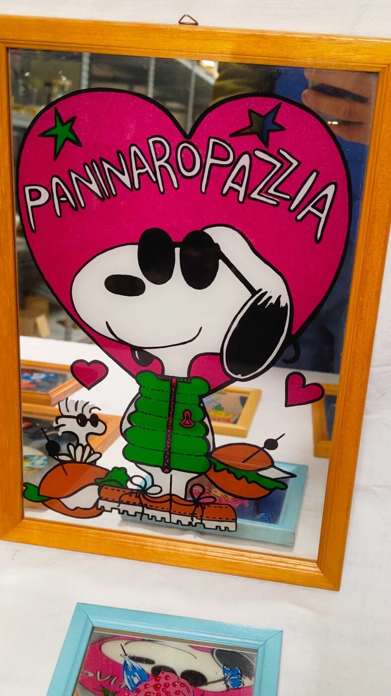 Quadretti a Specchio - Creazione di Riflessi Artistici Snoopy plutoo ferrari