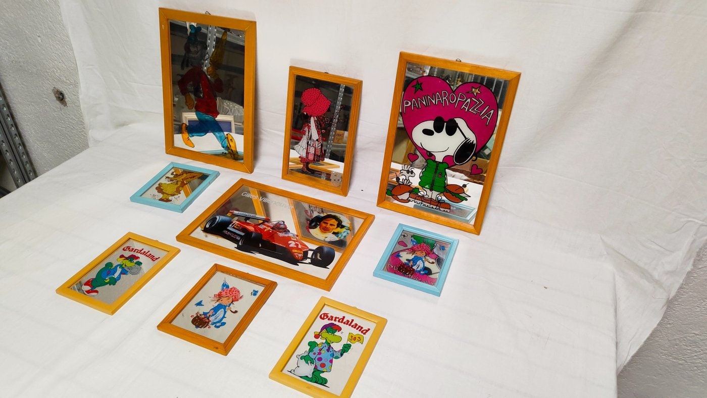 Quadretti a Specchio - Creazione di Riflessi Artistici Snoopy plutoo ferrari