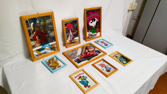 Quadretti a Specchio - Creazione di Riflessi Artistici Snoopy plutoo ferrari
