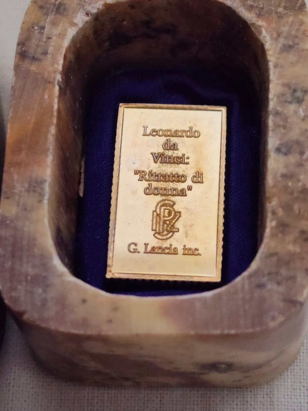 Lingottini in argento Leonardo da Vinci-ritratto di donna-inc. G. Lancia