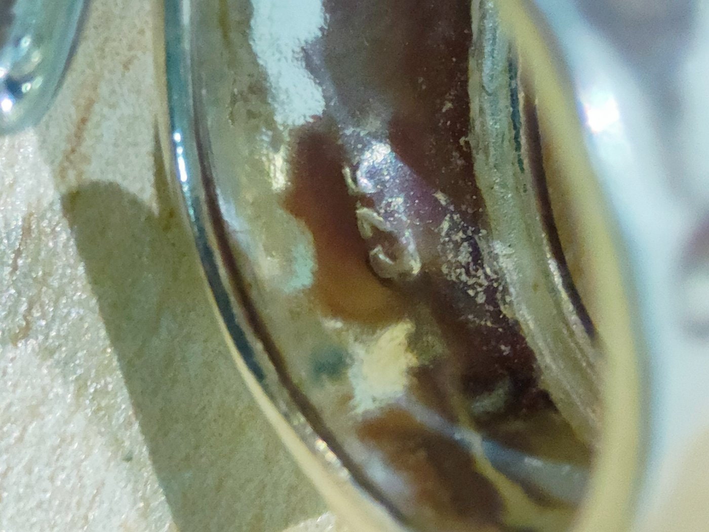Anello in Argento 925 con Pietra Sintetica Rossa - Taglia Regolabile