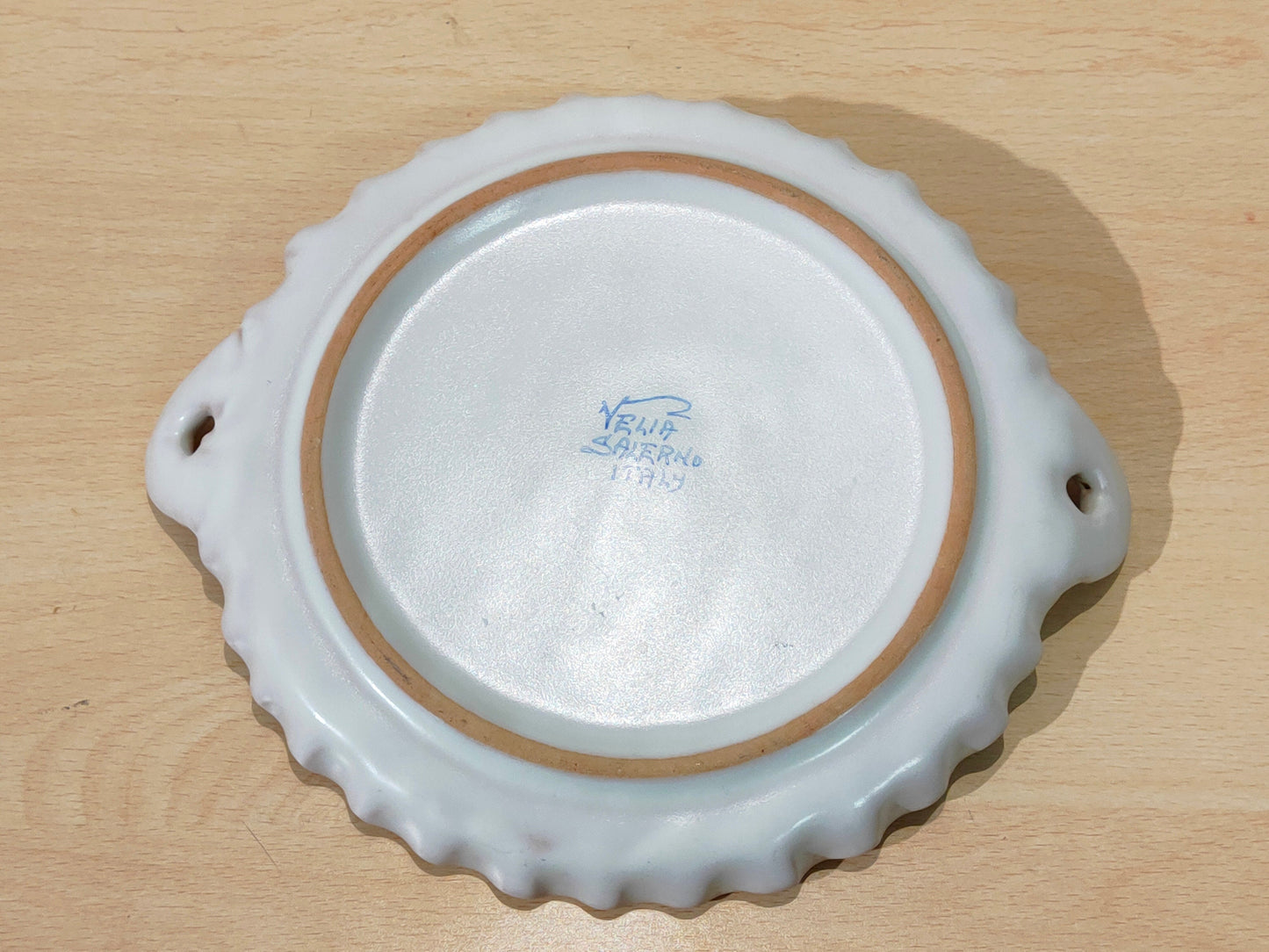 Decorated ceramic tray from Velia, Salerno, Italy