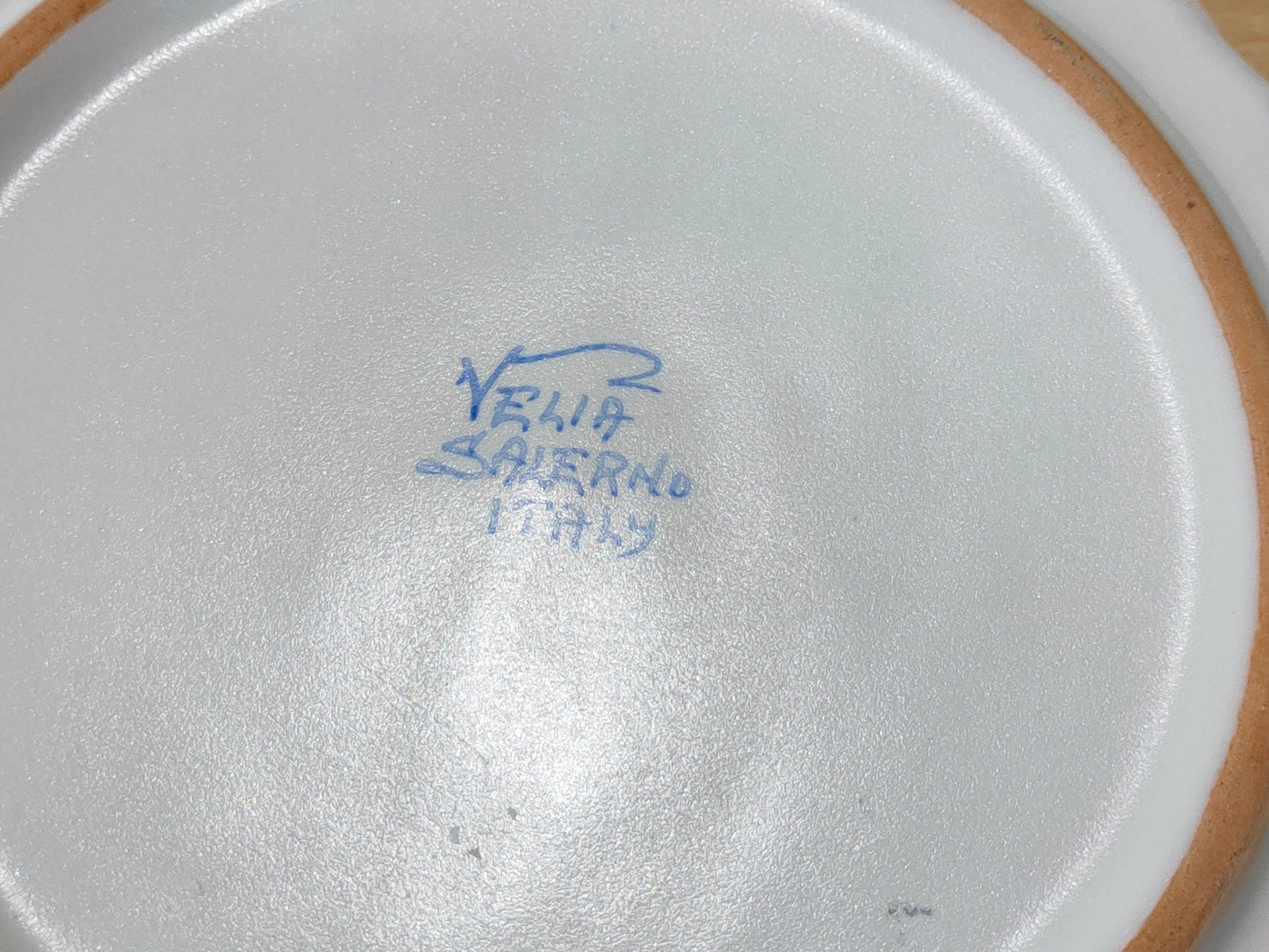 Decorated ceramic tray from Velia, Salerno, Italy