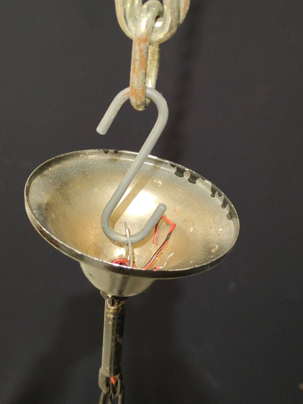 Lampada Vintage con Vetro Speciale e Rifiniture in Nero