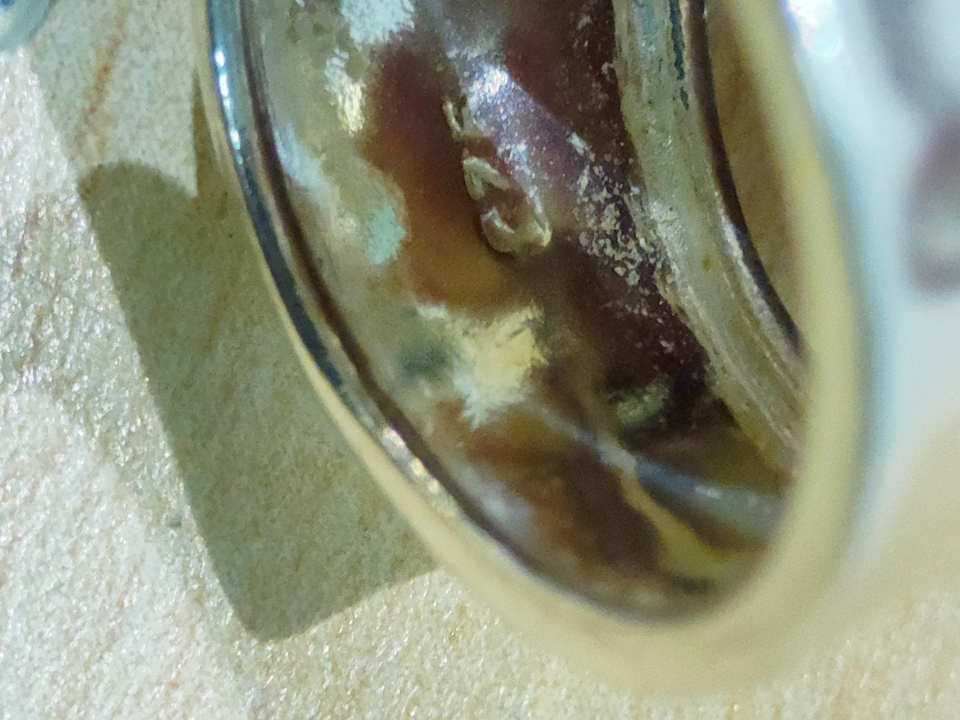 Anello in Argento 925 con Pietra Sintetica Rossa - Taglia Regolabile