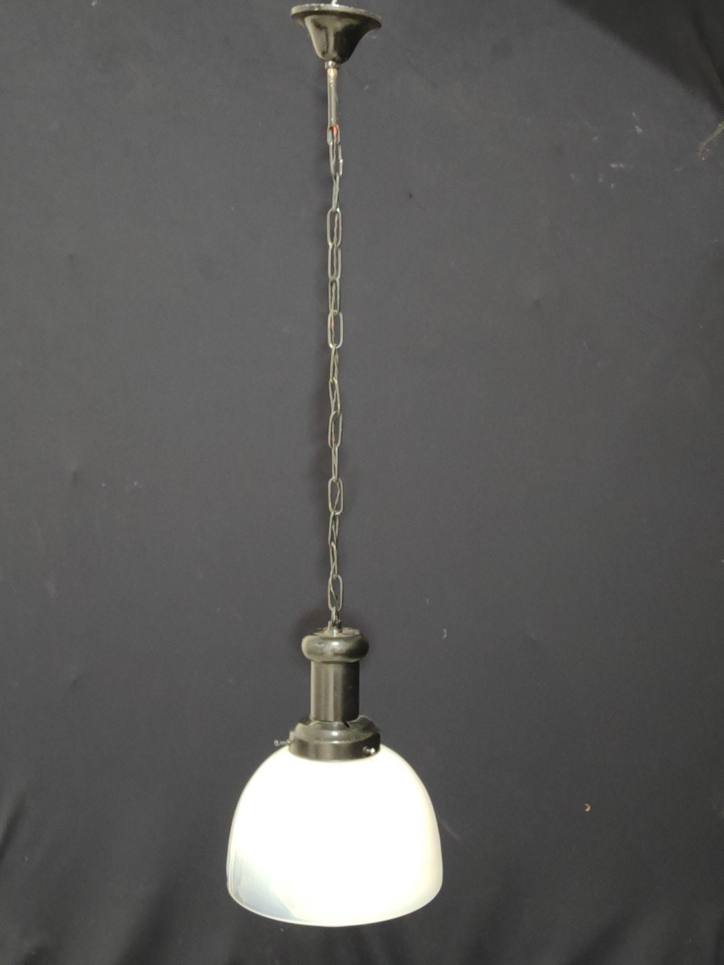 Lampada Vintage con Vetro Speciale e Rifiniture in Nero