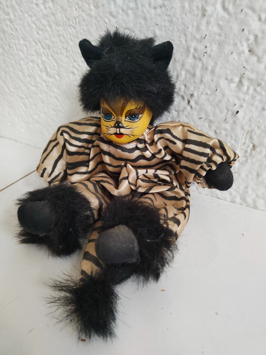 clown tigre figurina bambola pagliaccio