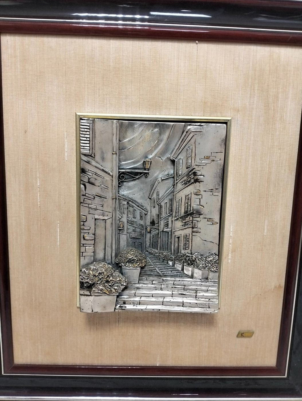 Quadro in Rilievo in Argento 800 con Cornice - Eleganza e Arte in un Unico Pezzo