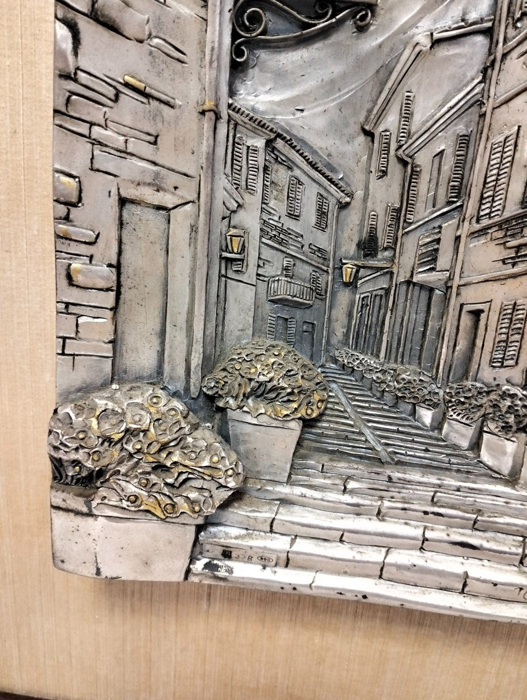 Quadro in Rilievo in Argento 800 con Cornice - Eleganza e Arte in un Unico Pezzo