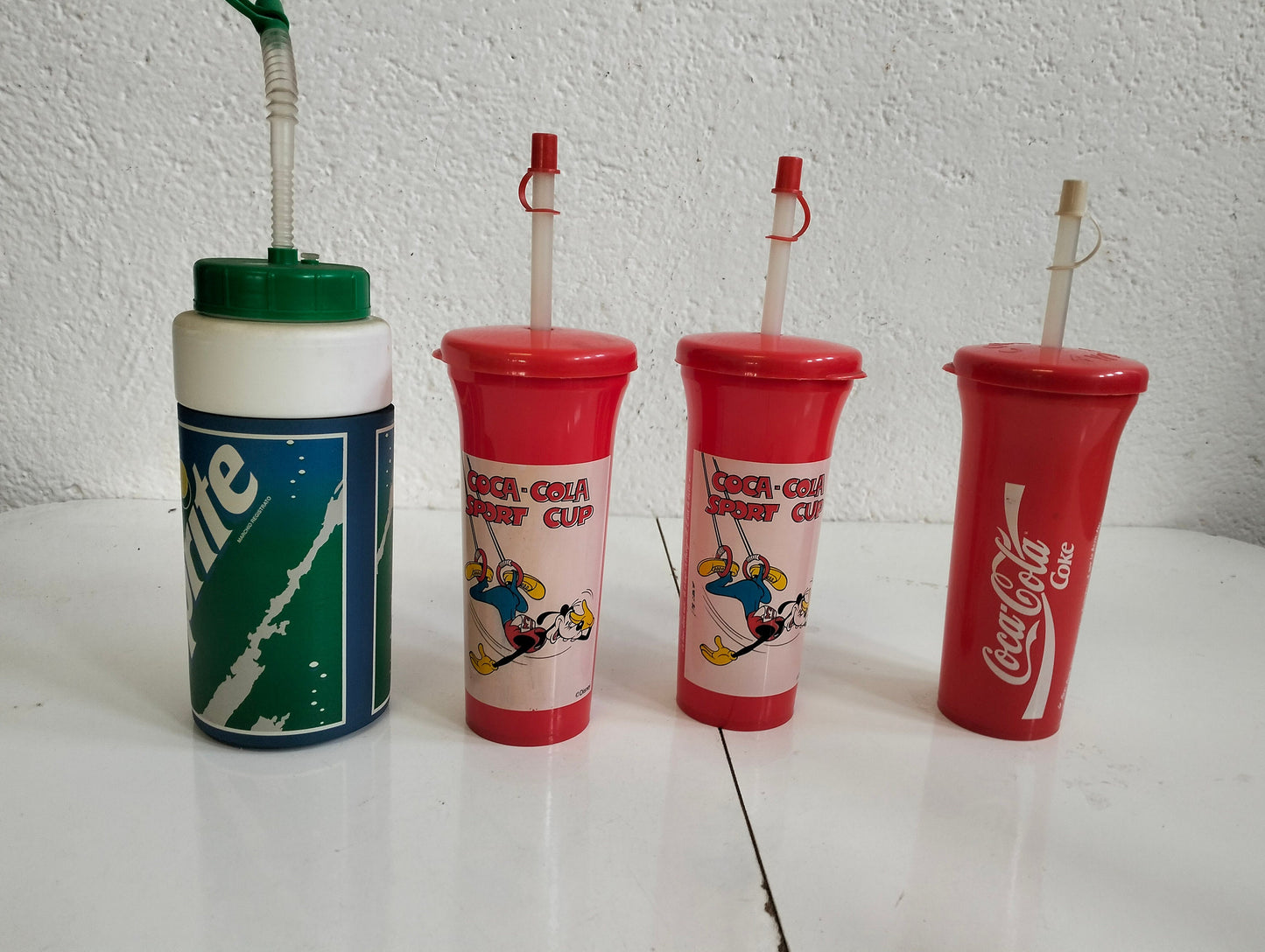 Lotto di 4 Borracce da Collezione Coca-Cola e Sprite
