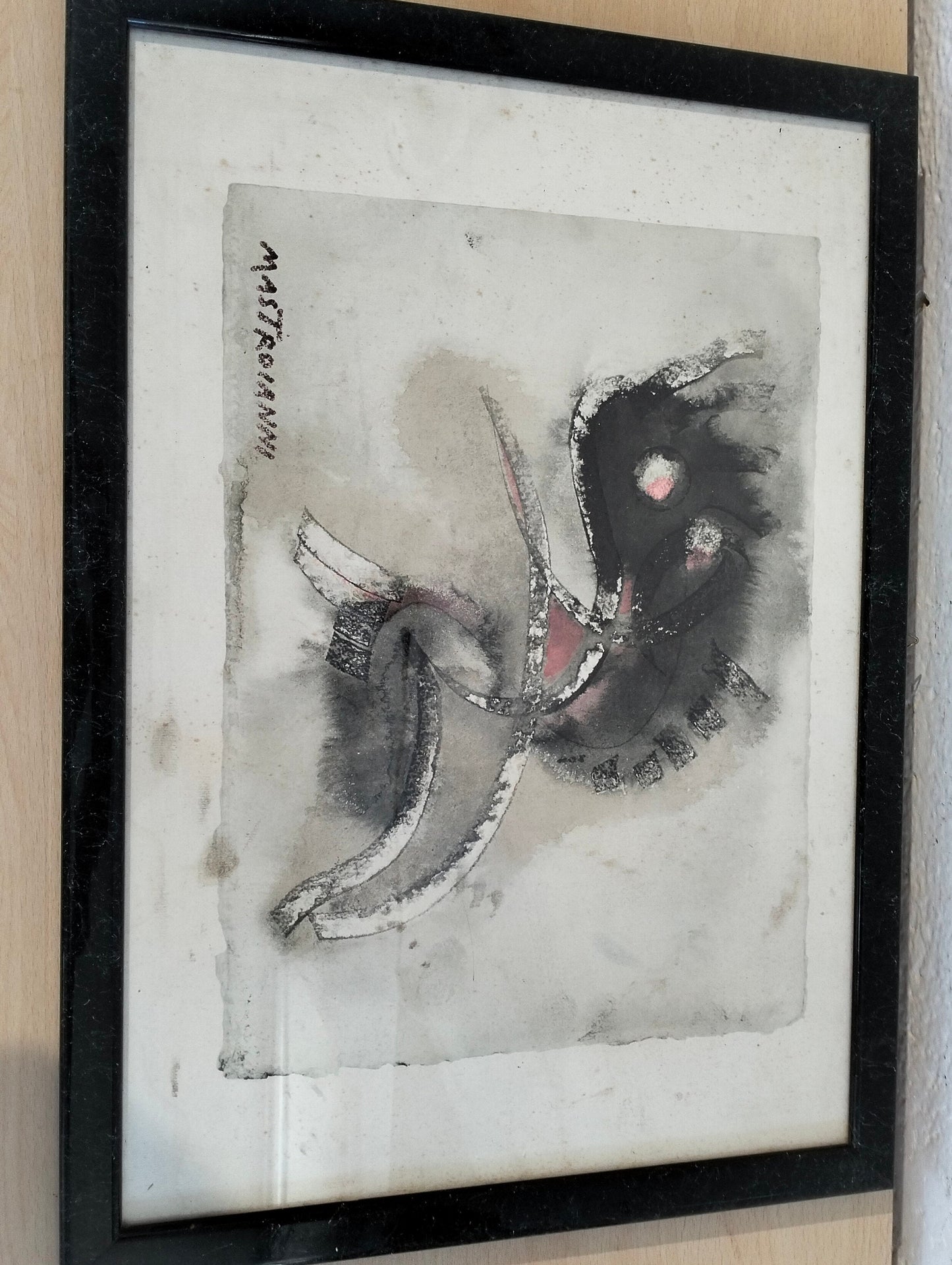 Quadro acquerello Mastroianni