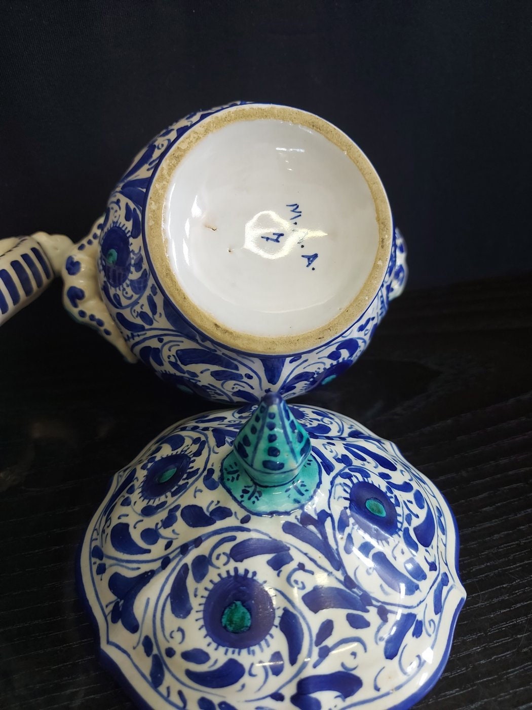 servizio caffè completo con teiera lattiera,  zuccheriera vintage