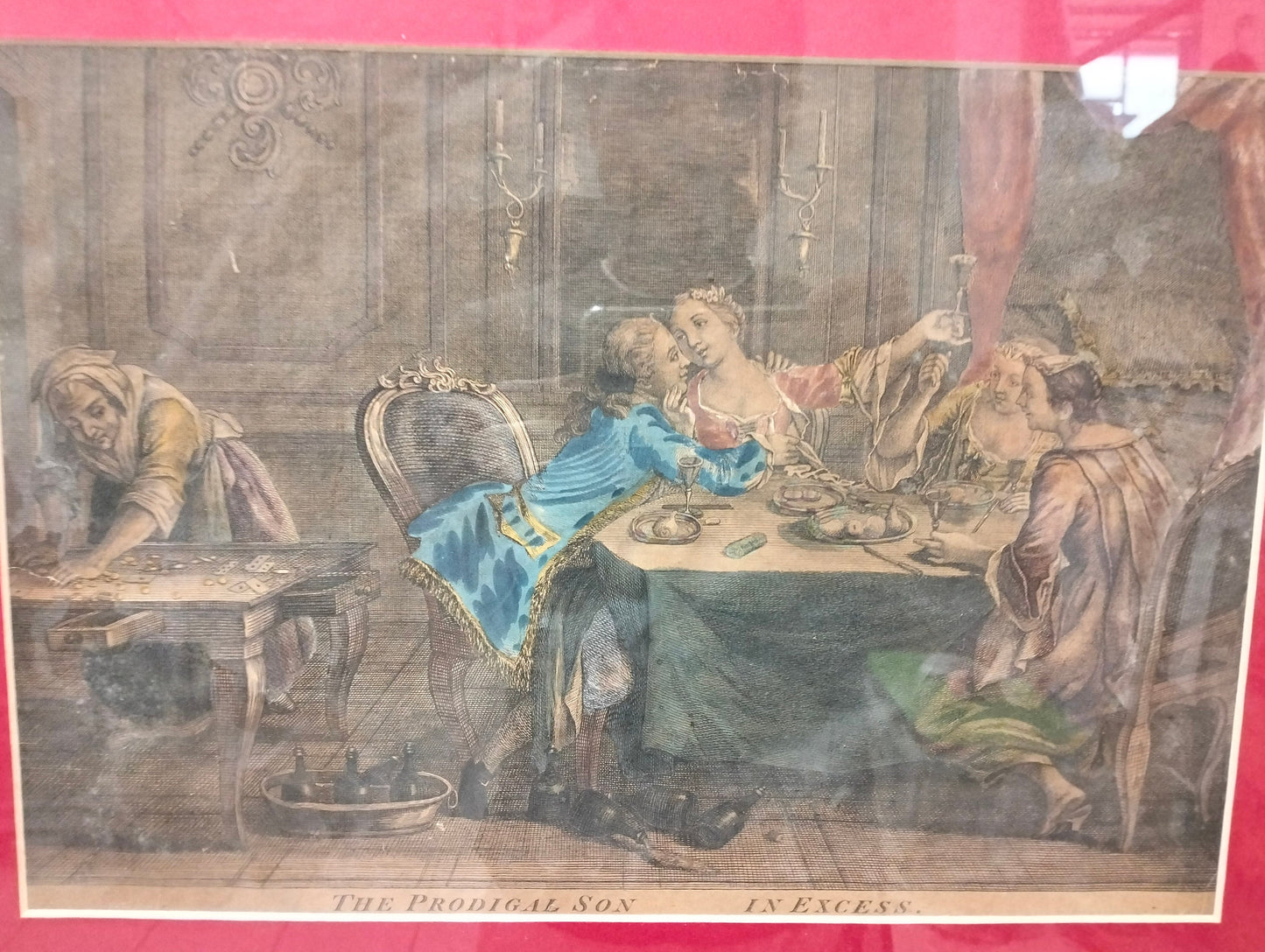 Printed Picture of the Ancient Parable of the Prodigal Son