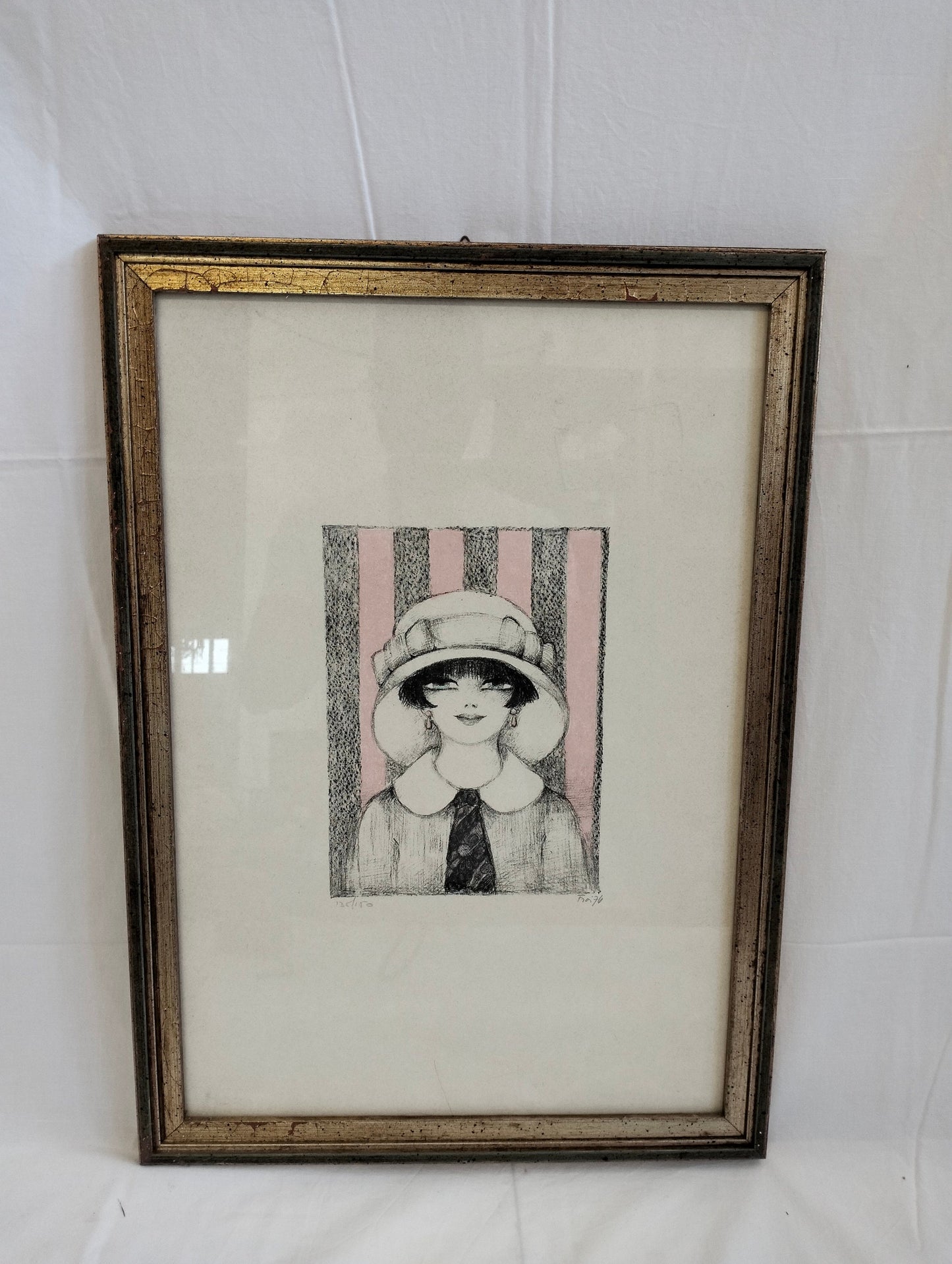 quadro vintage con firma