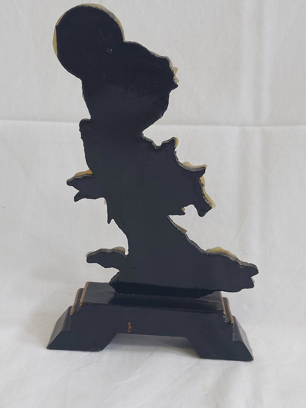 Vintage Mother-of-Pearl Relief Depicting a Japanese Geisha