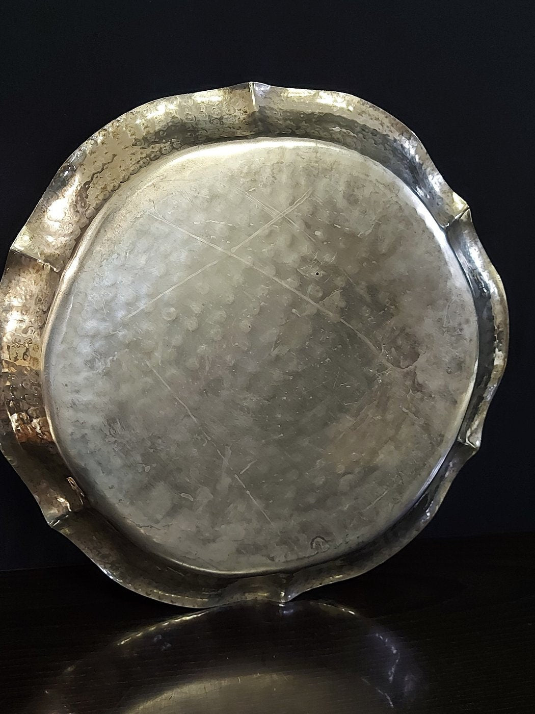 Antico vassoio da portata placcato argento