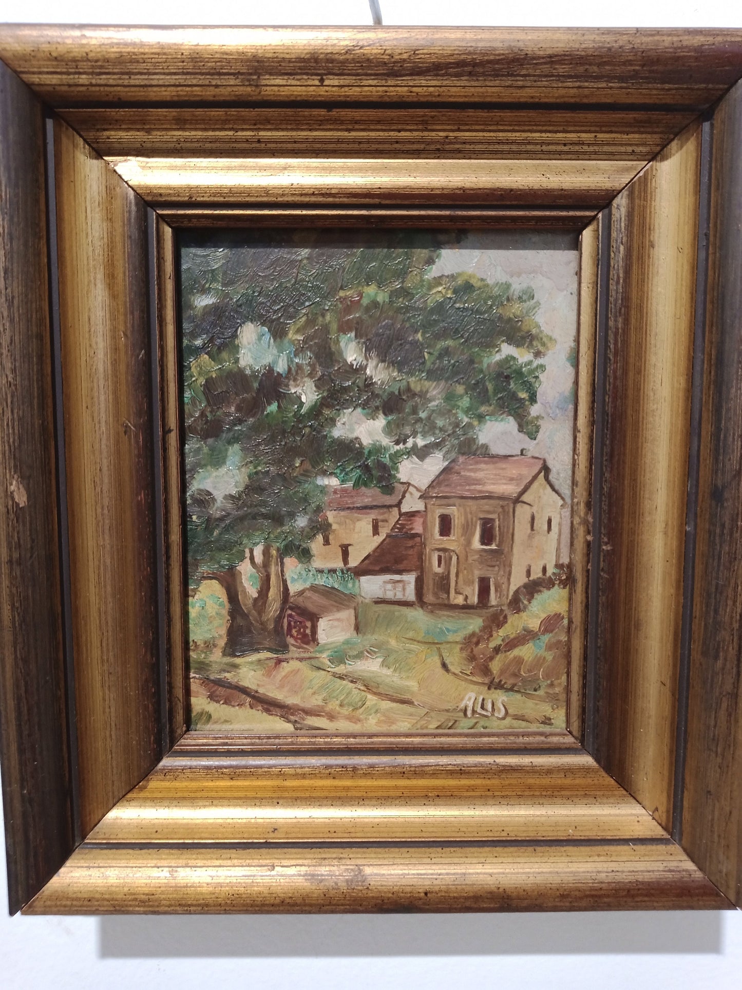 Country house oil painting