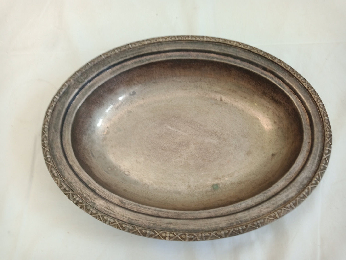 vintage tray in silver