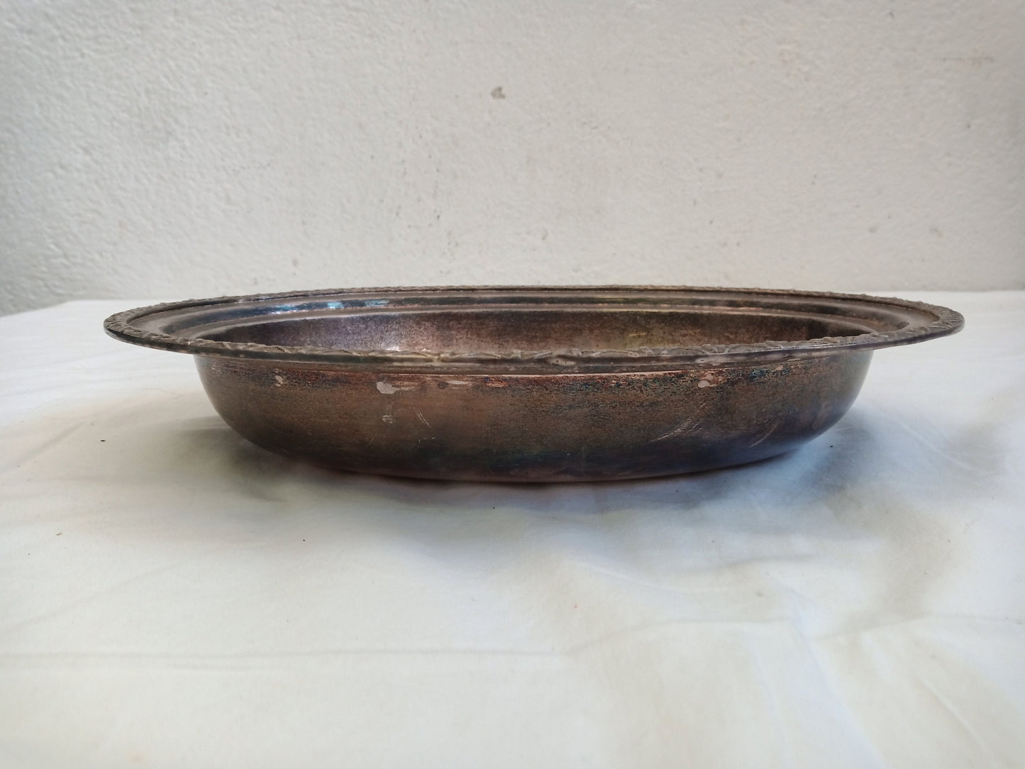 vintage tray in silver
