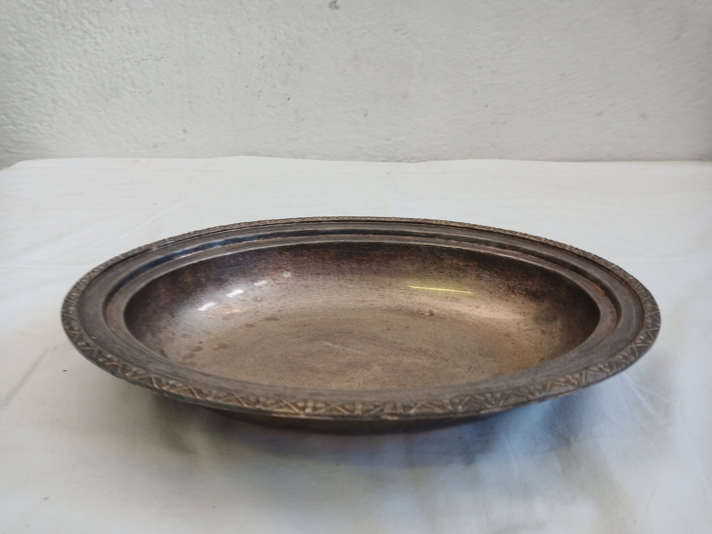 vintage tray in silver