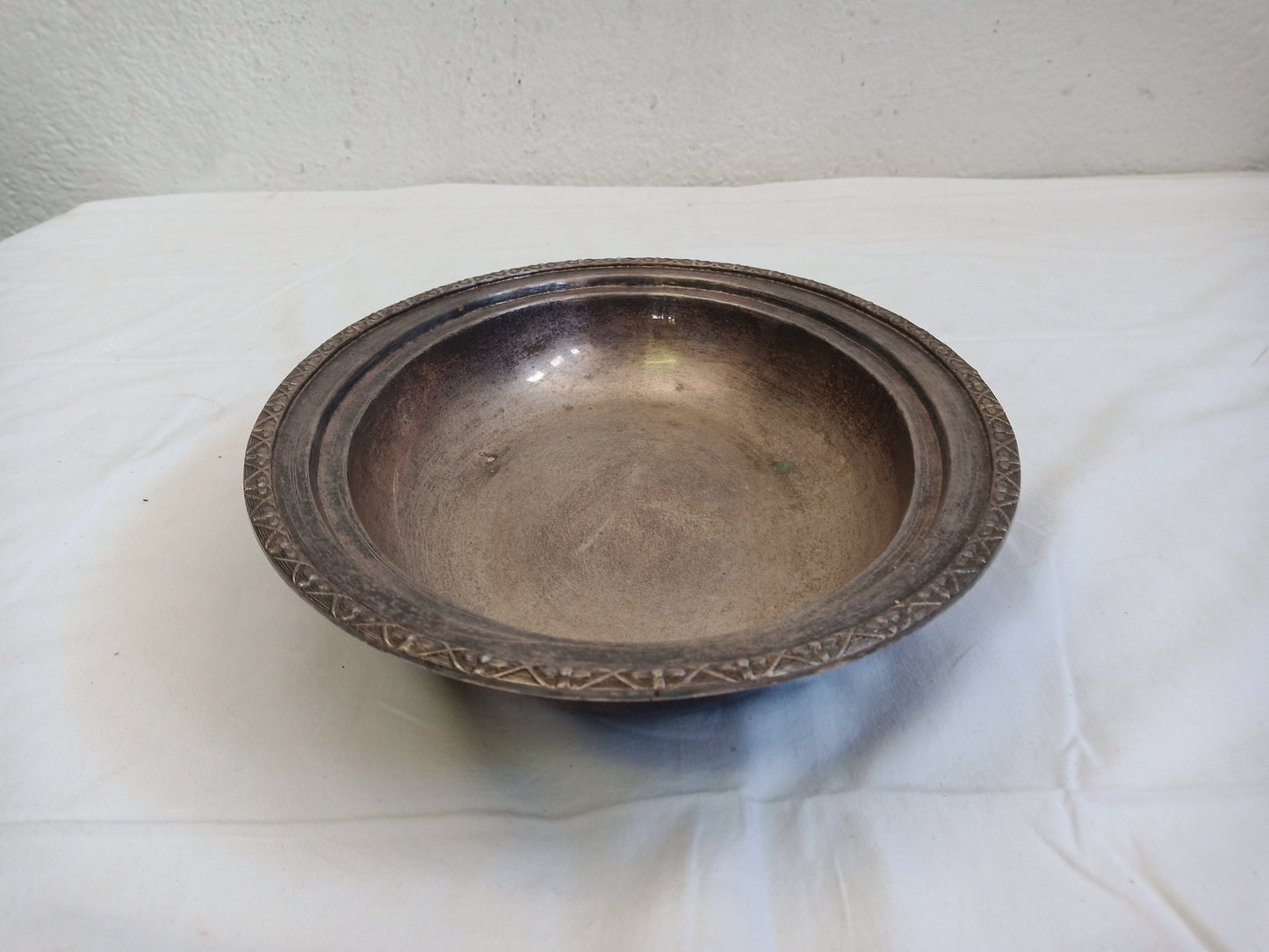 vintage tray in silver