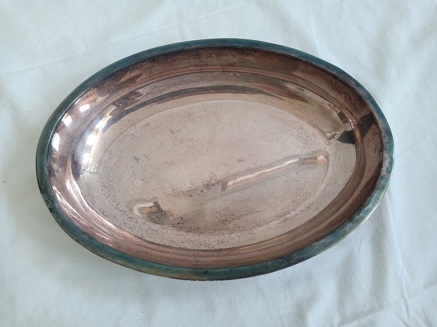 vintage tray in silver plated