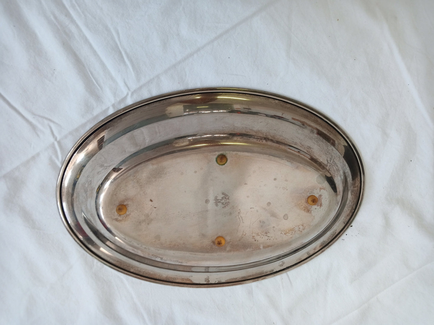 vintage tray in silver