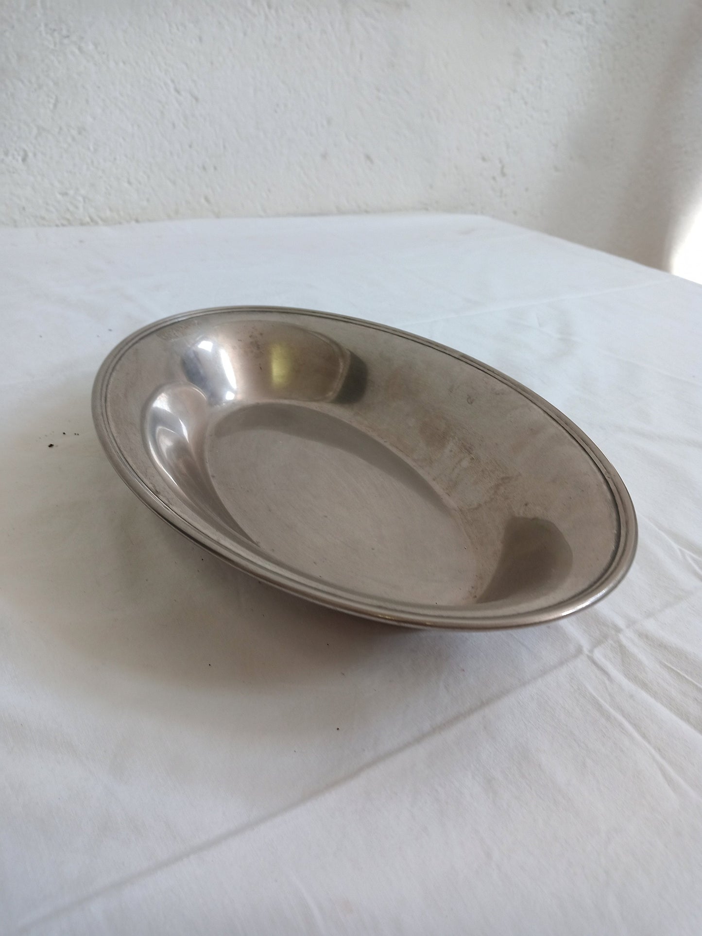 vintage tray in silver