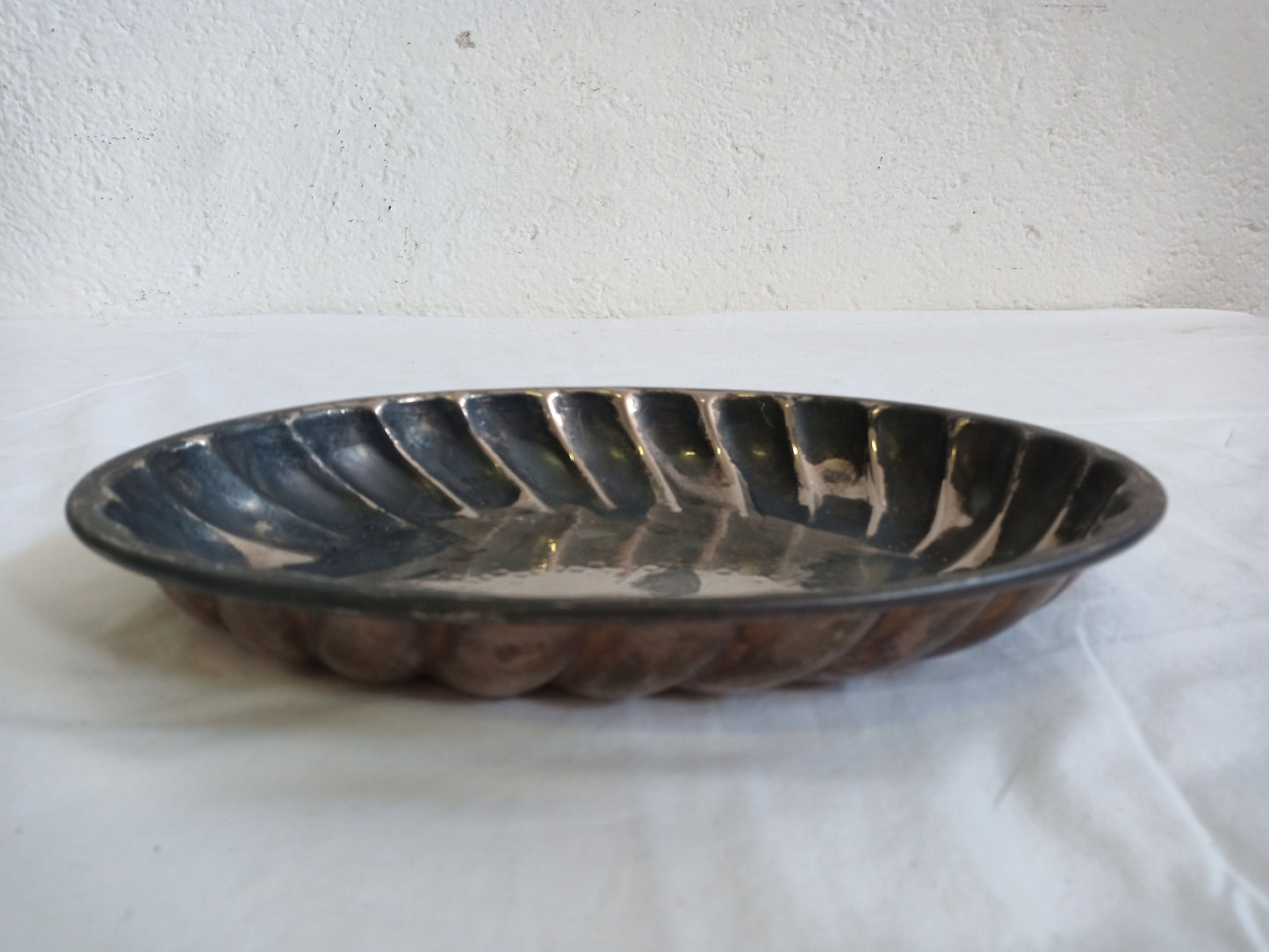 vintage tray in silver