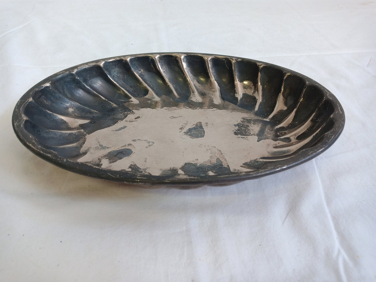 vintage tray in silver