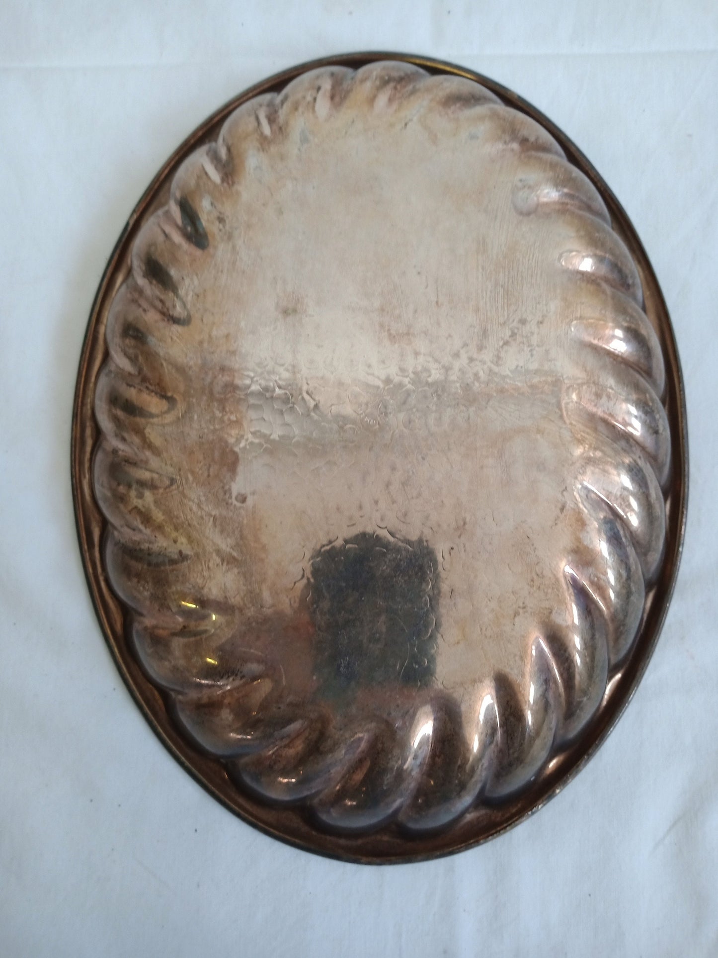 vintage tray in silver