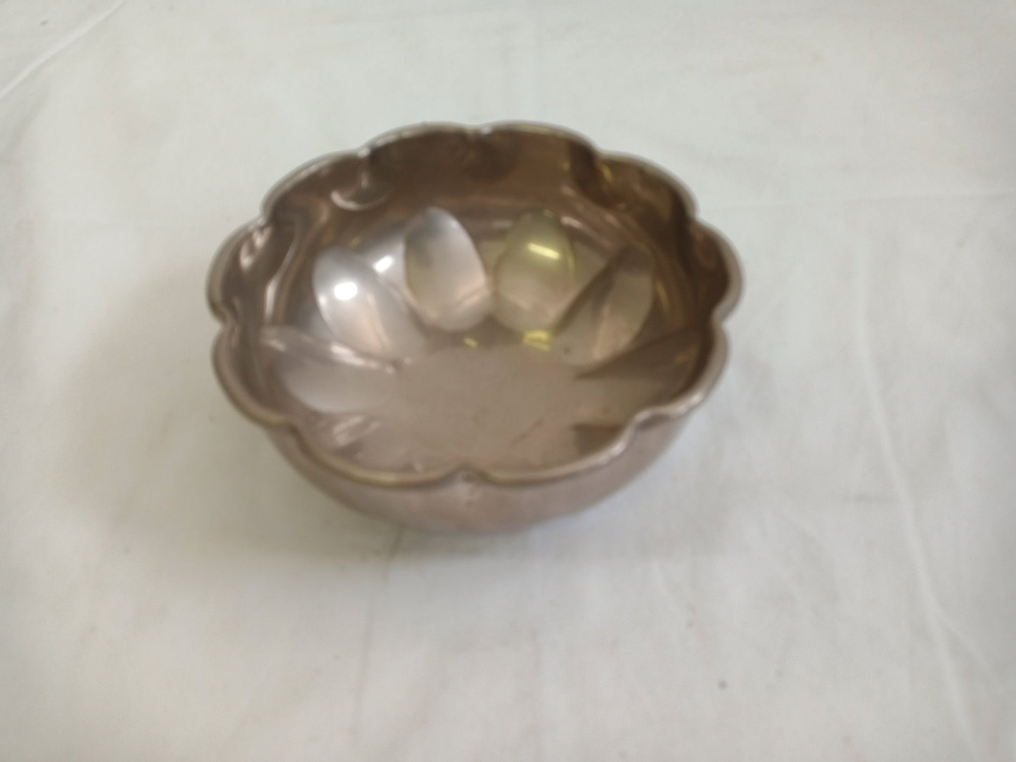 vintage tray in silver 14x6 h cm