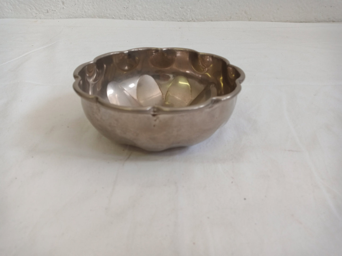 vintage tray in silver 14x6 h cm