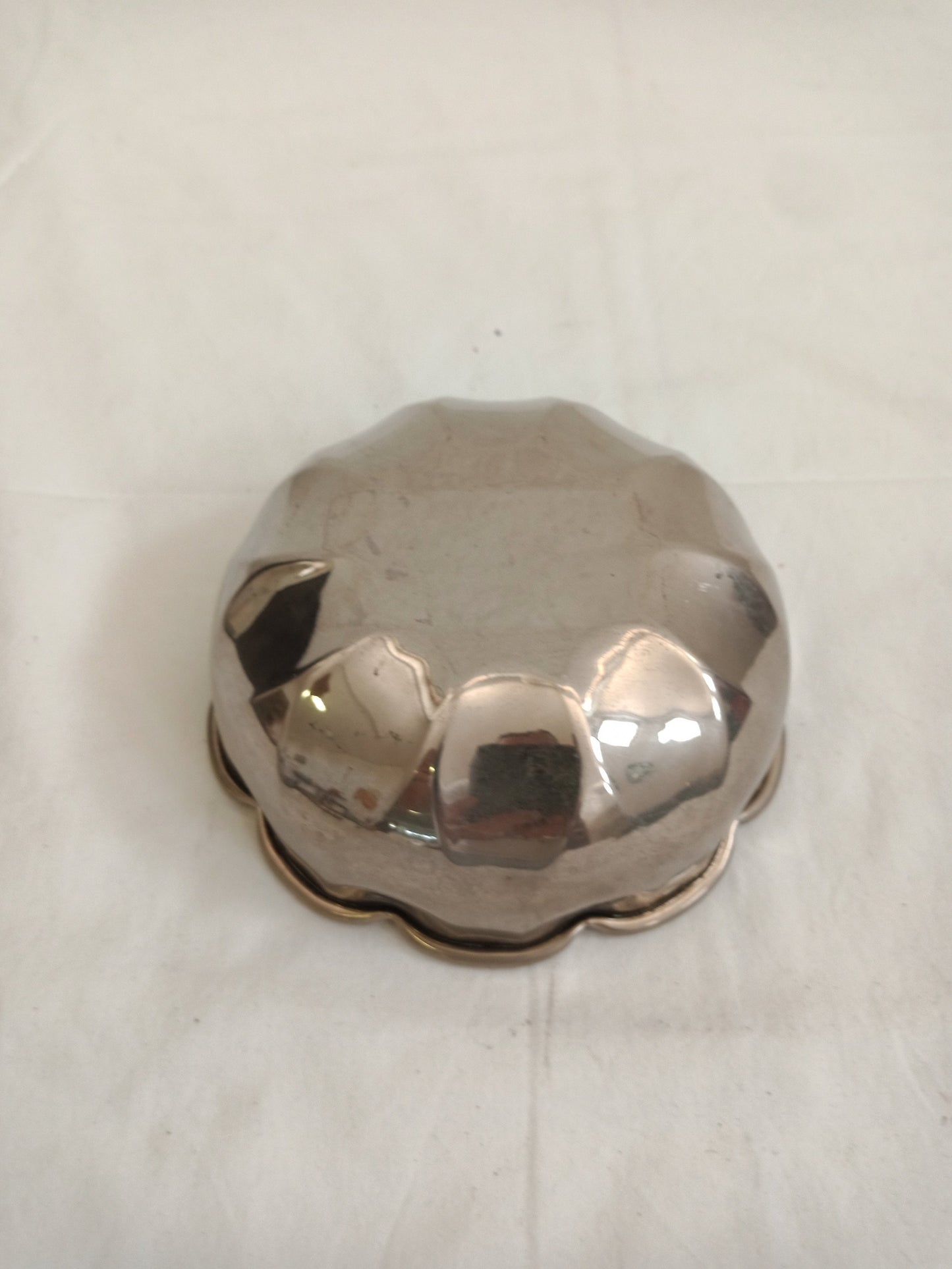 vintage tray in silver 14x6 h cm
