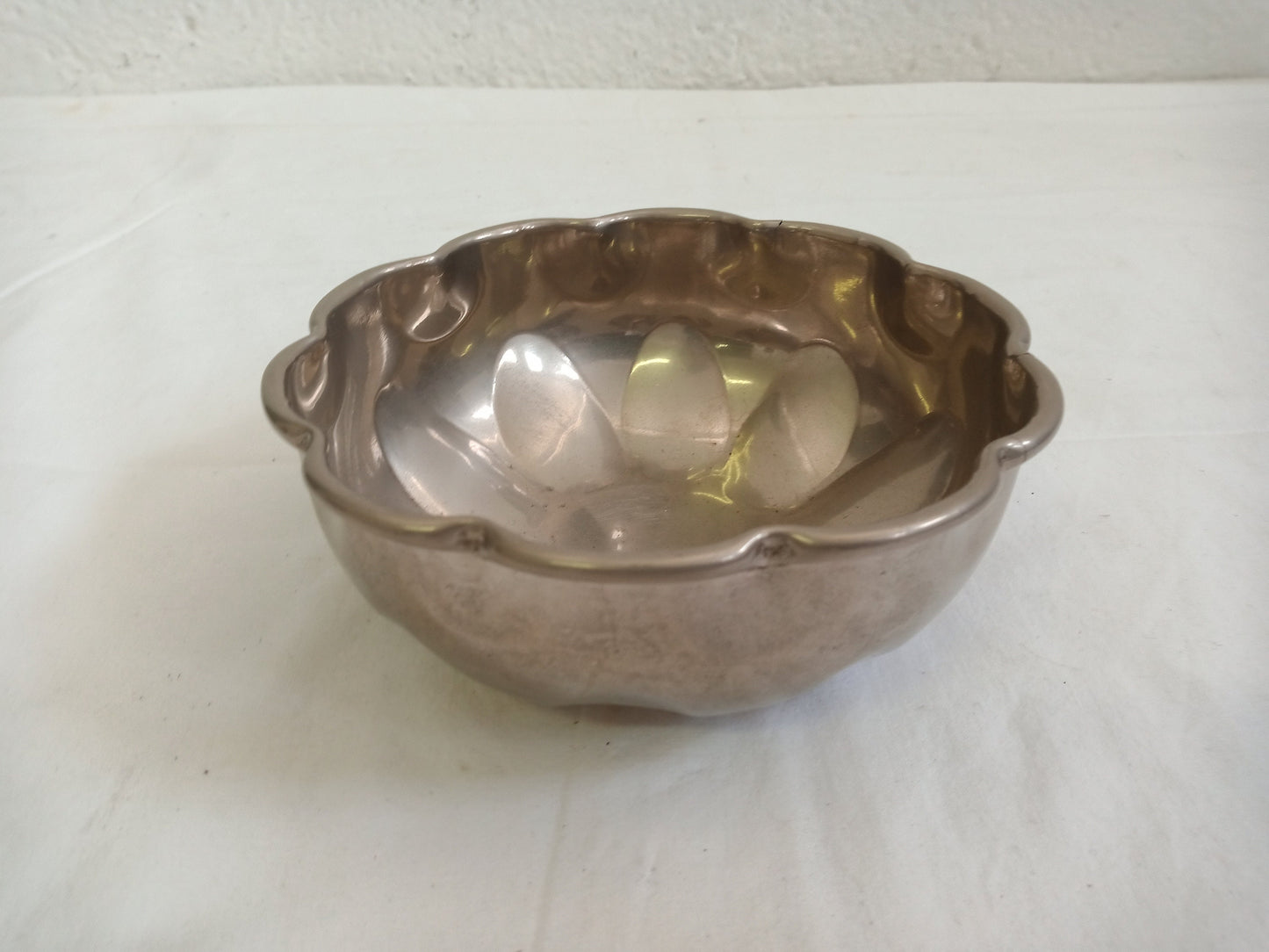 vintage tray in silver 14x6 h cm
