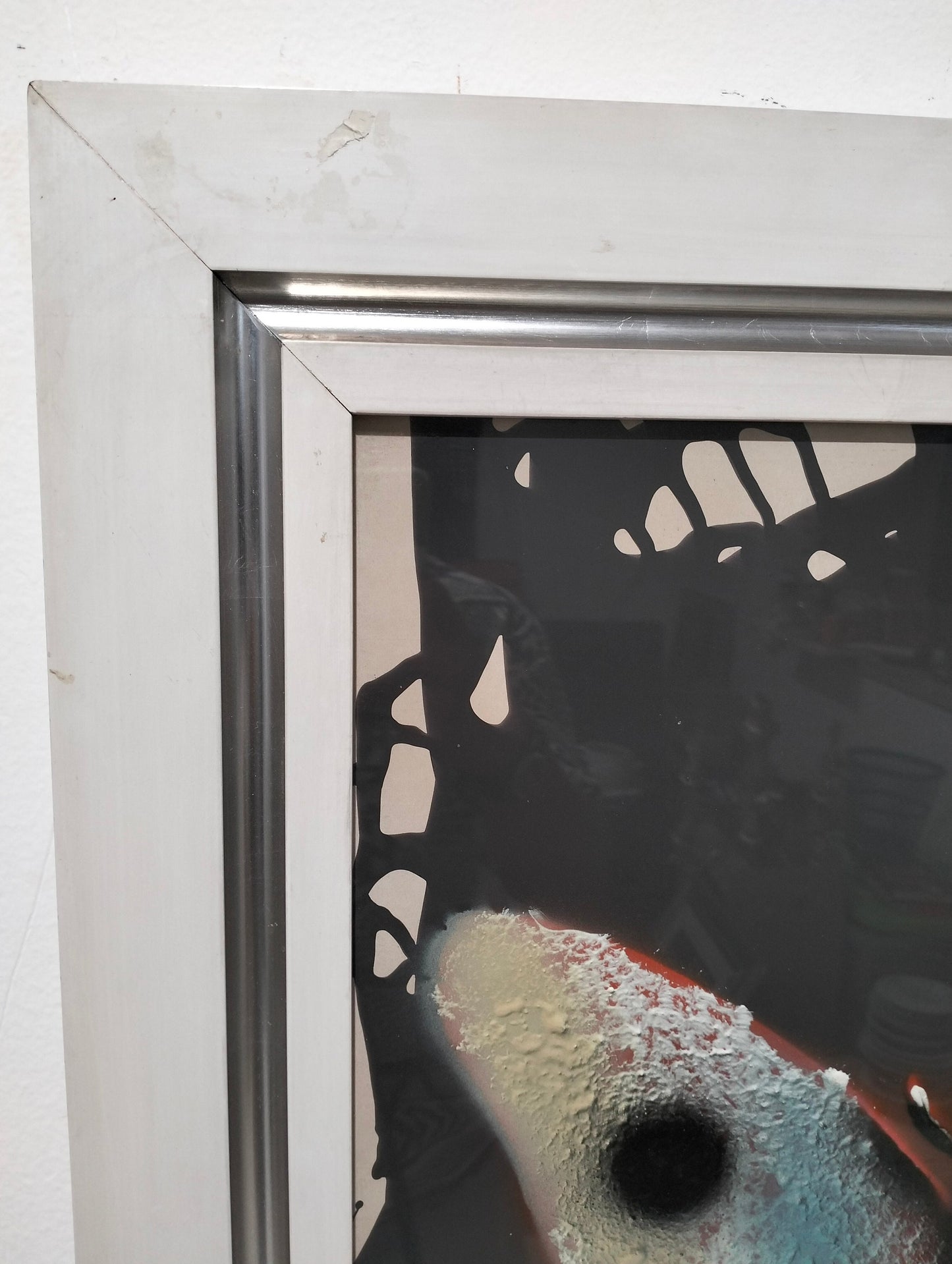 Quadro Dipinto a Mano con Farfalla del 1972