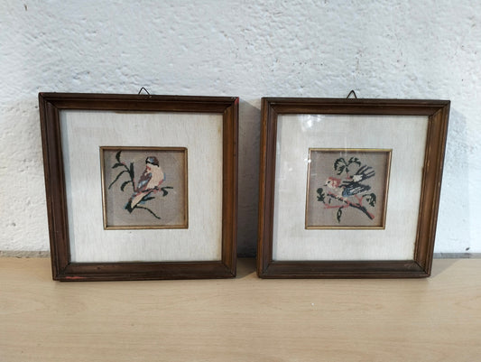 quadri Ricami d'epoca decorazione per muro vintage Charm Vintage