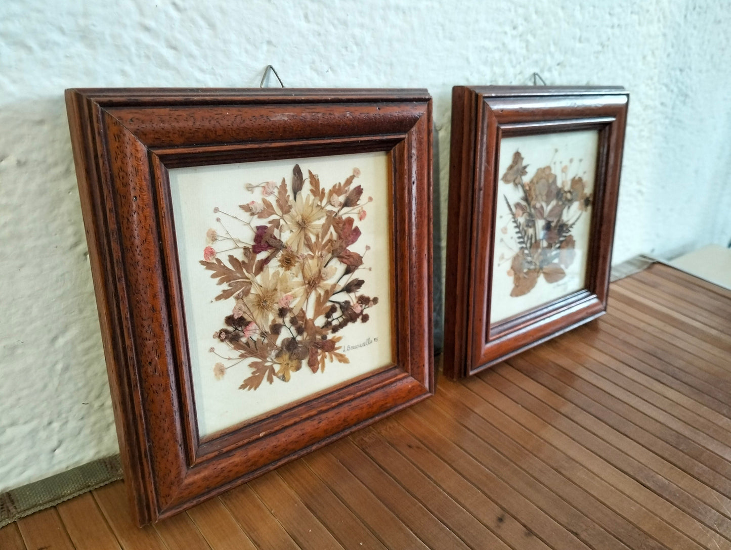 Quadretti Artigianali con Fiori e Foglie Veri - Decorazioni Botaniche Uniche