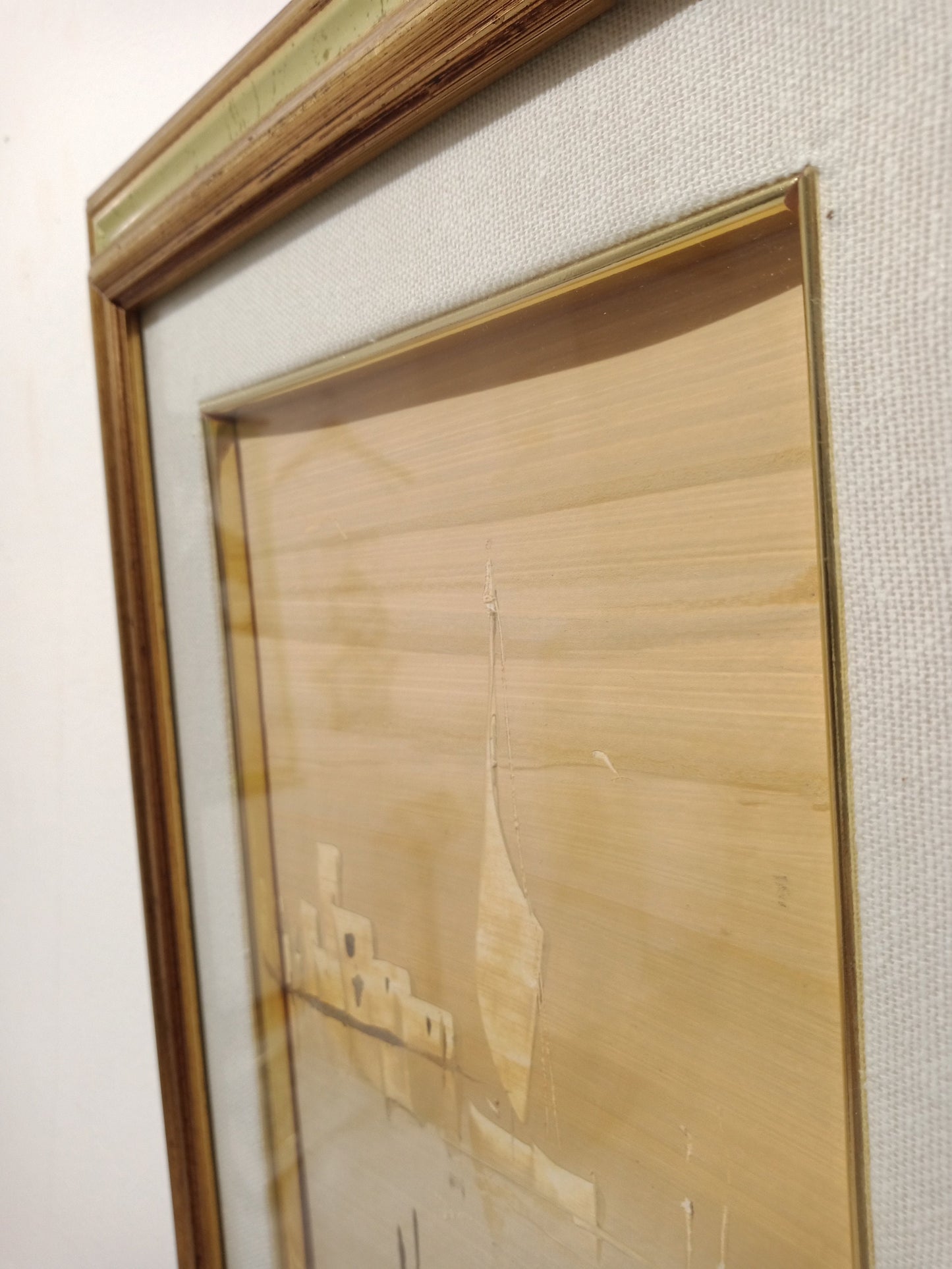 Quadro acquerello barca a vela