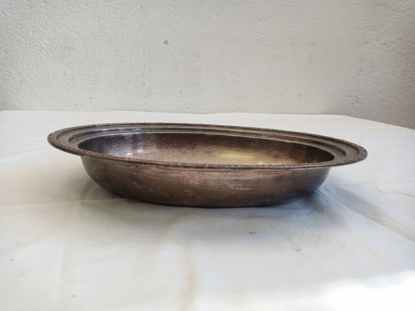 vintage tray in silver
