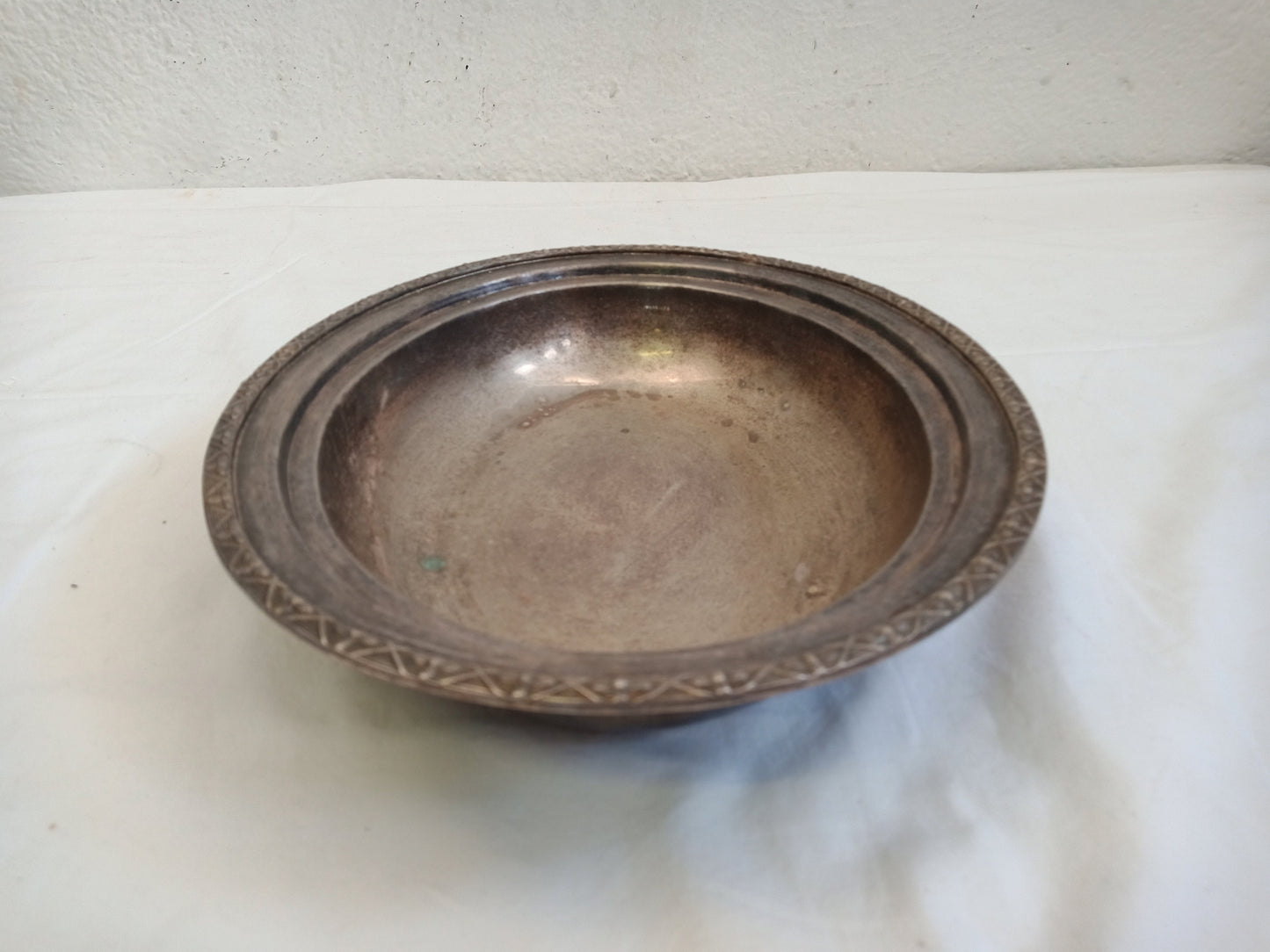 vintage tray in silver