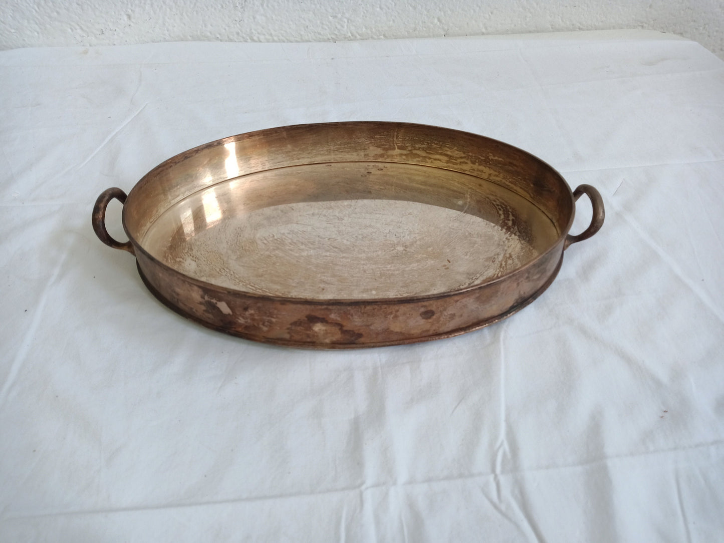 vintage tray in silver