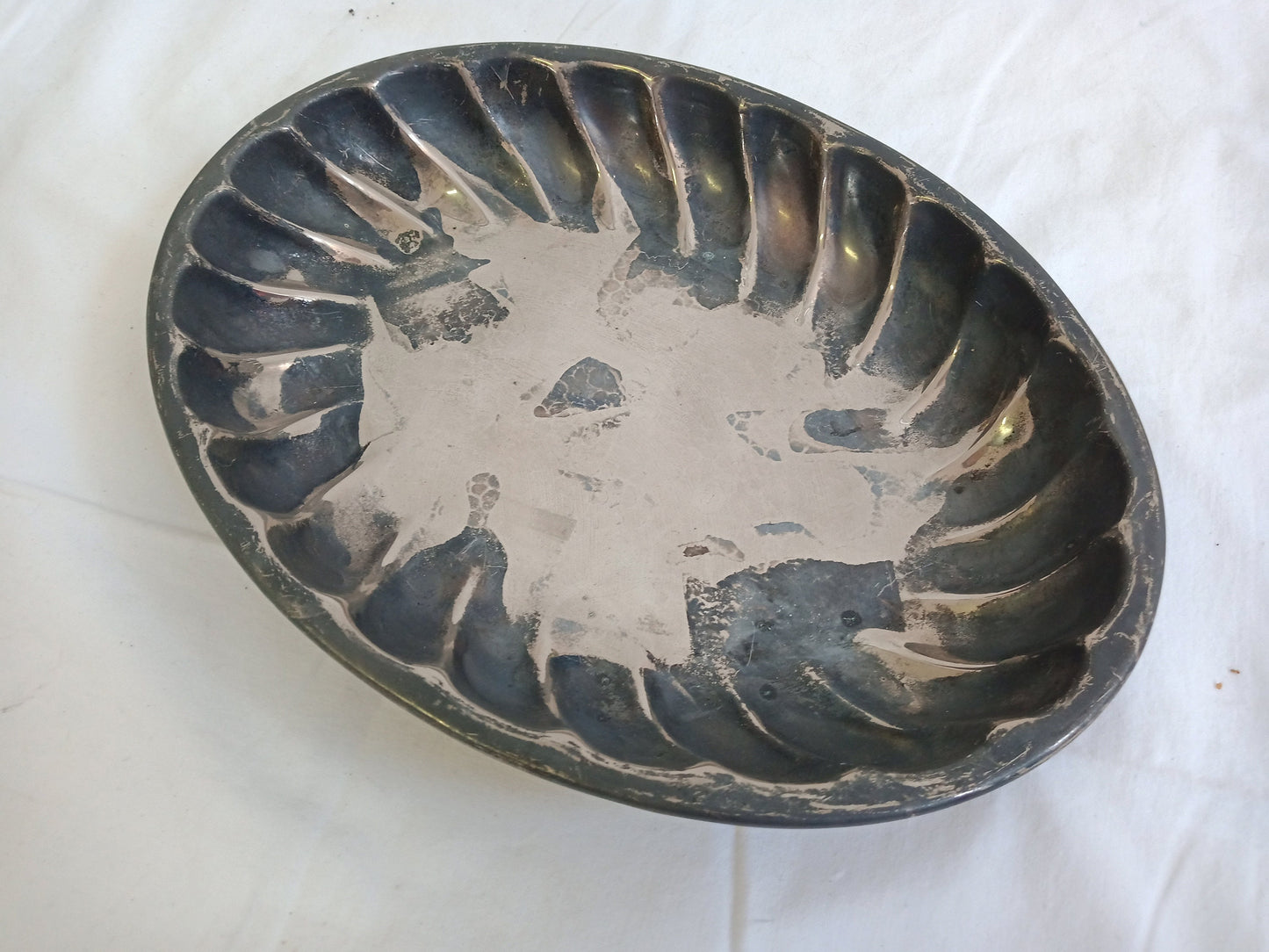 vintage tray in silver