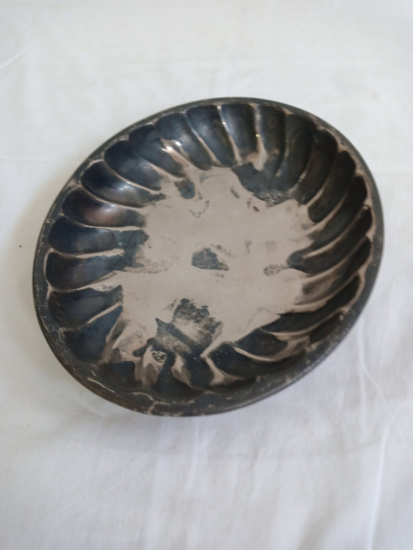 vintage tray in silver