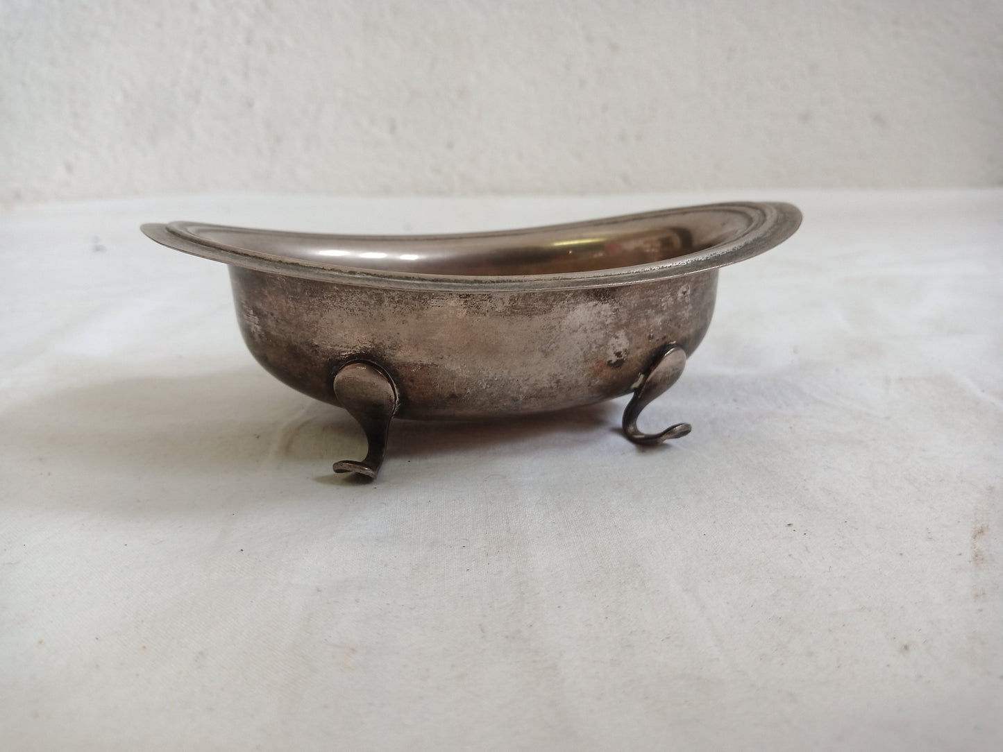 vintage tray in silver