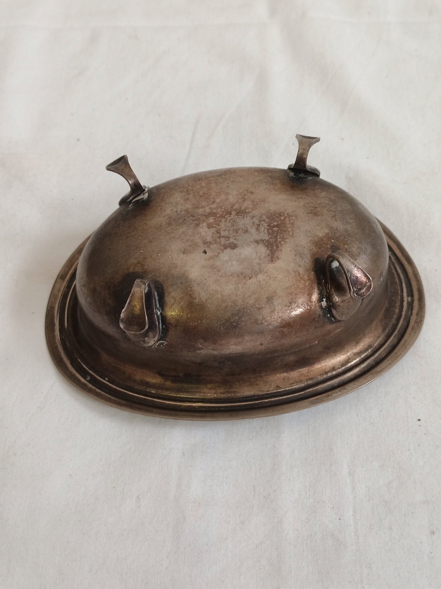 vintage tray in silver